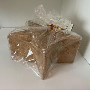 Large Gold Star-Shaped Candle